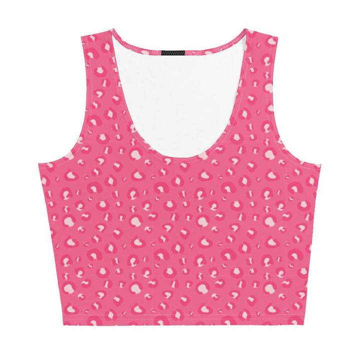 GEARTA - Fun Pink Animal Print Crop Top