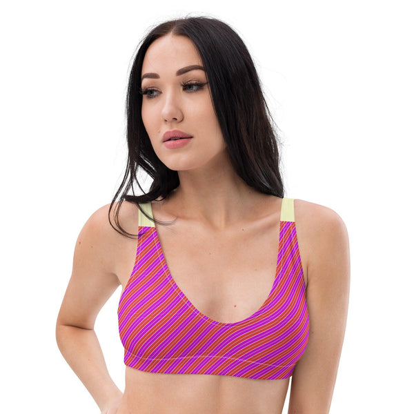 GEARTA - Hot Summer Pink Padded Bikini Top
