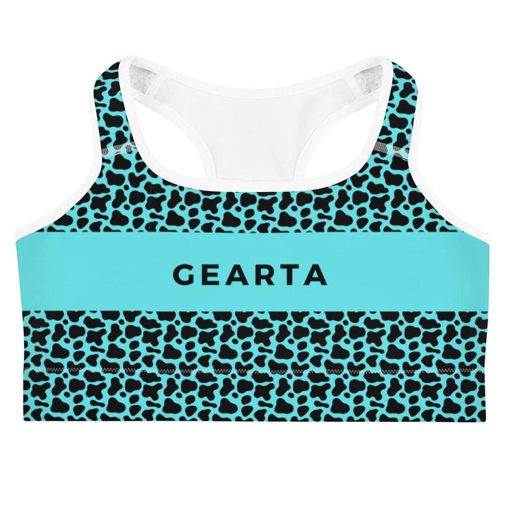 GEARTA - Aqua Cheetah Sports Bra