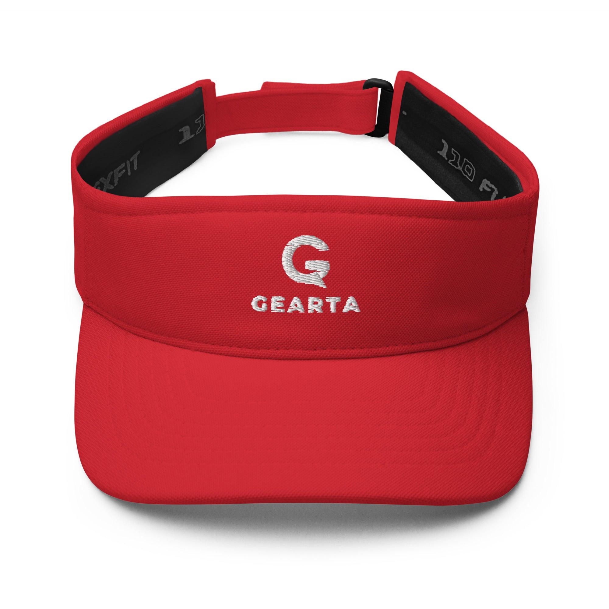 GEARTA - Sun Visor Cap in a Standout Red Color