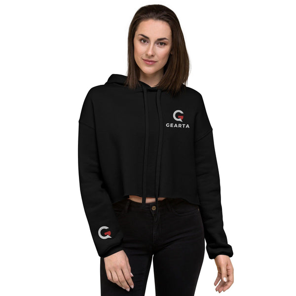 GEARTA - Edgy Cropped Hoodie Available in 3 Colors