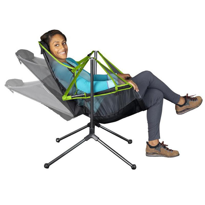 Foldable Swing Aluminum Backrest Recliner Camping Chair - GEARTA