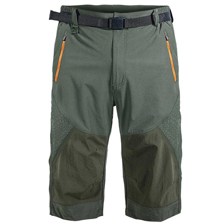 Men Quick-Dry Zipper Nylon Sweatpants - Green / L - GEARTA