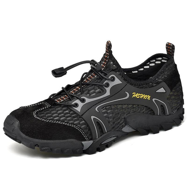 Outdoor Wading Trail Running Shoes Summer Set Foot Beach Shoes Diving Shoes - A black / 39 - GEARTA