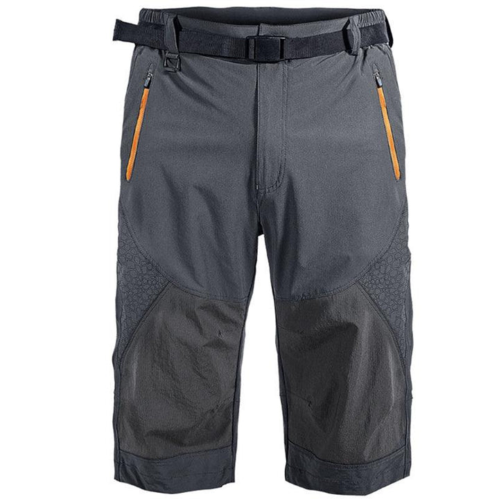 Men Quick-Dry Zipper Nylon Sweatpants - Gray / L - GEARTA