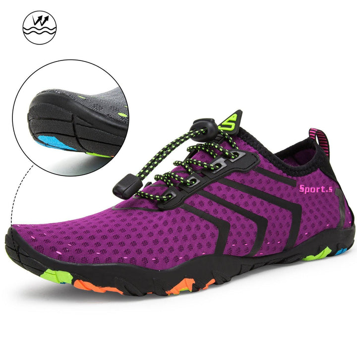 Swimming Beach Running Water Shoes For Women and Mens - Purple / 35 - GEARTA