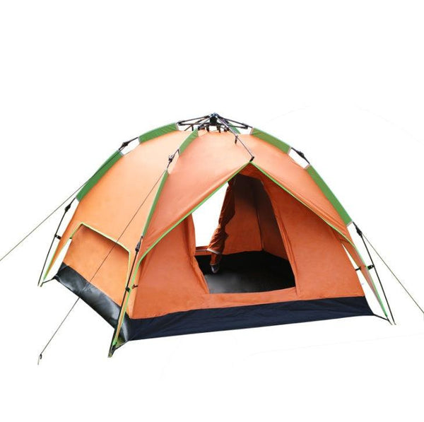 Two Door Duel Camping Automatic Tent - Yellow - GEARTA