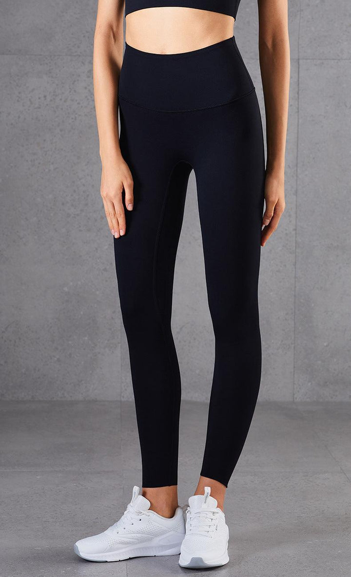 High Elastic Skinny Peach Hip Fitness Leggings - Black / 10size - GEARTA