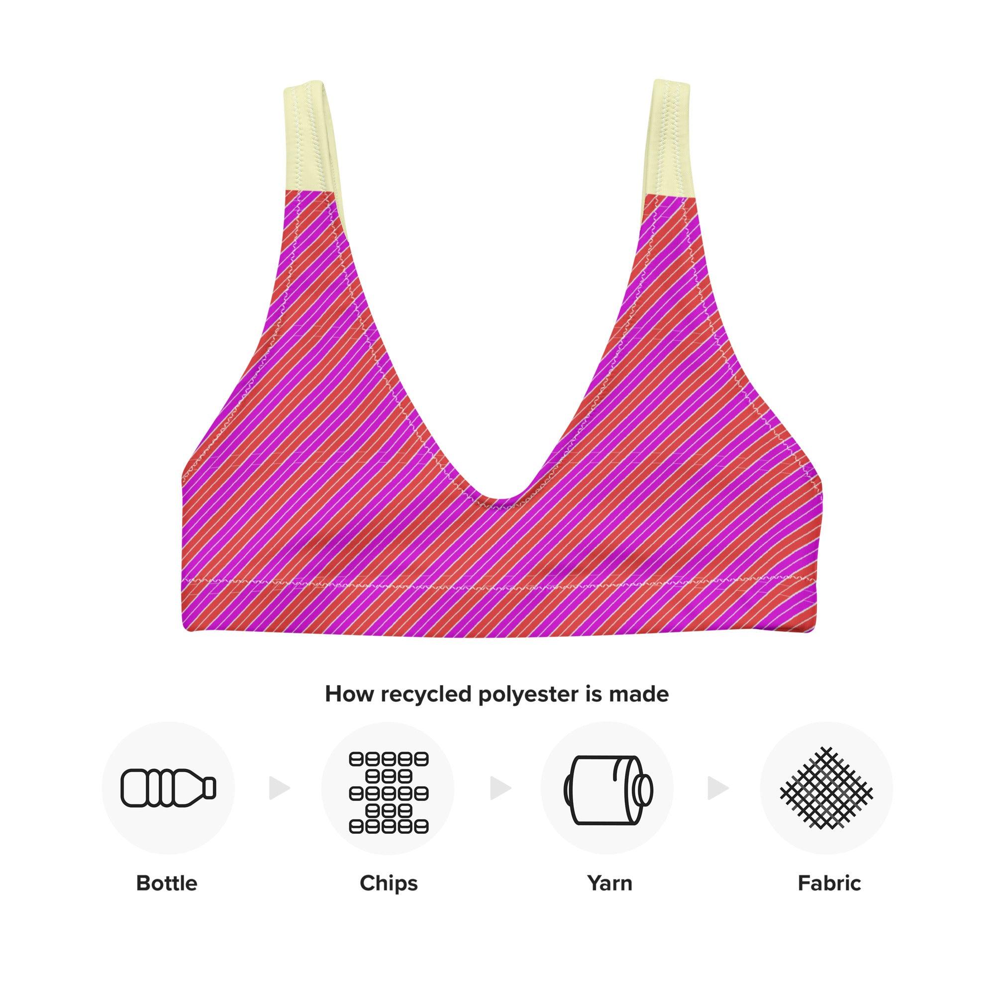 GEARTA - Hot Summer Pink Padded Bikini Top
