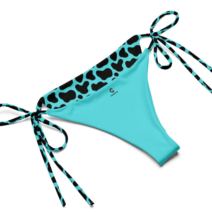 Cool Aqua Cheetah Print Bikini Set for Summer - GEARTA