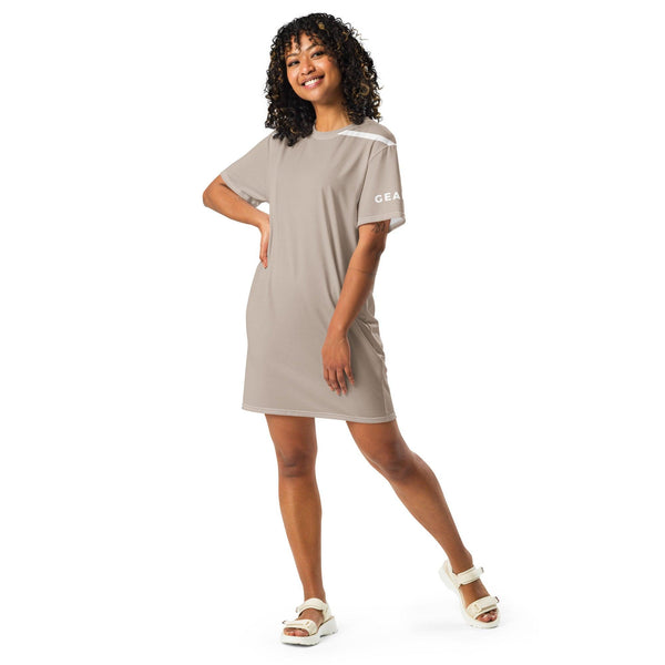 Sporty Dirt Sand Tee Dress - GEARTA