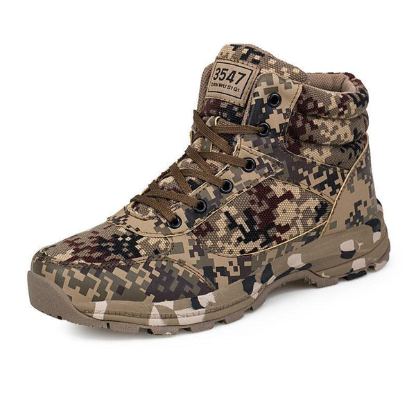 Canvas Army Warm Cotton Hiking Shoes - Camouflage / 35 - GEARTA