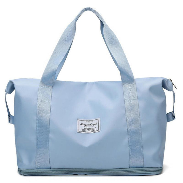 Large Capacity Travel Shoulder Bag Fitness Gym Workout Yoga Outdoor - Light blue - GEARTA