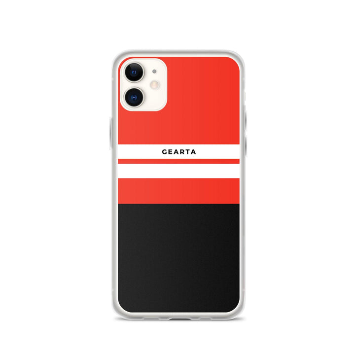 Red & Black Color Block iPhone Case - iPhone 11 - GEARTA