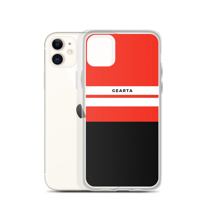 Red & Black Color Block iPhone Case - GEARTA