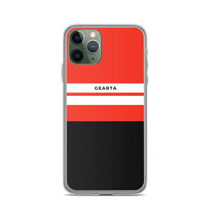 Red & Black Color Block iPhone Case - iPhone 11 Pro - GEARTA