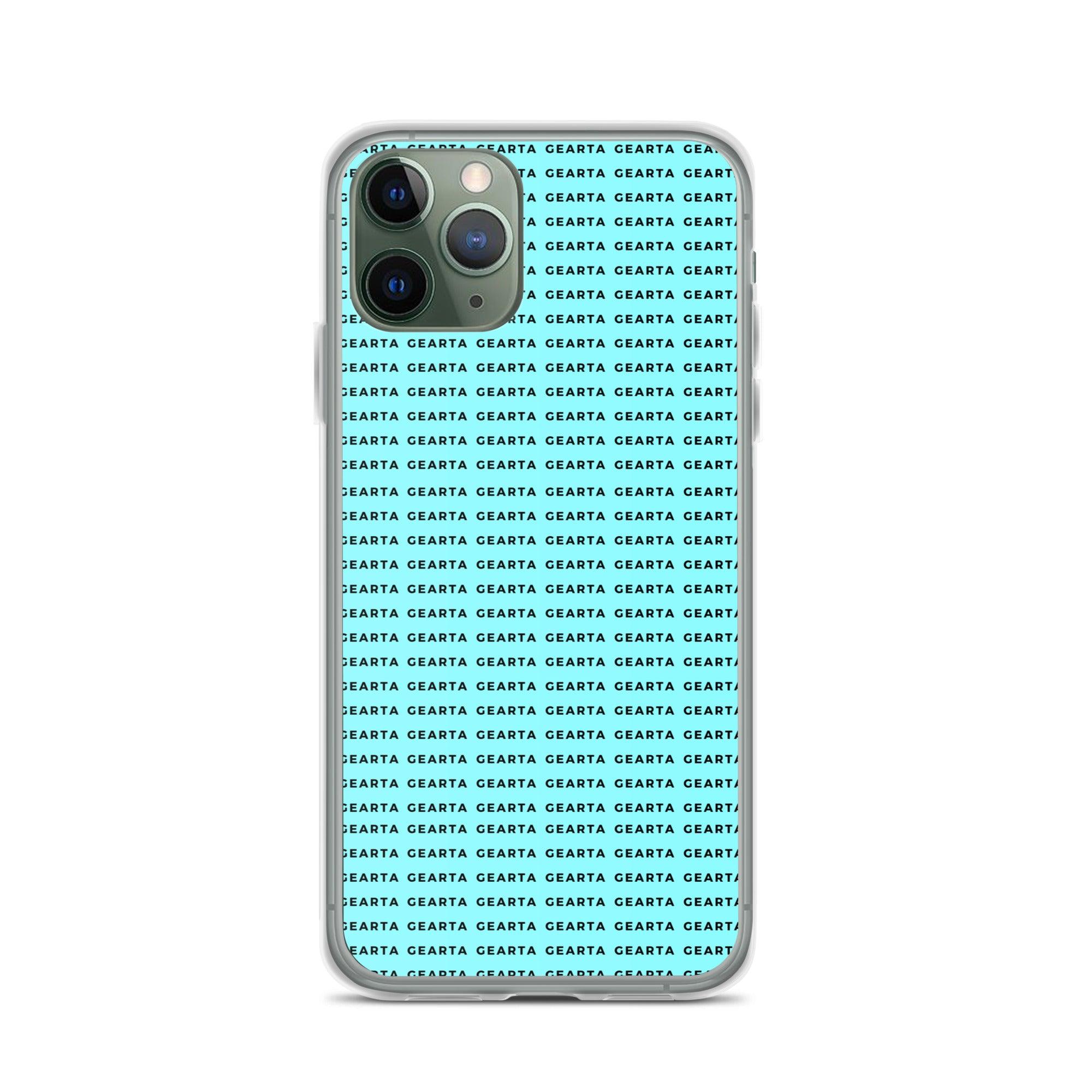 GEARTA - Bright Blue Clear iPhone Case