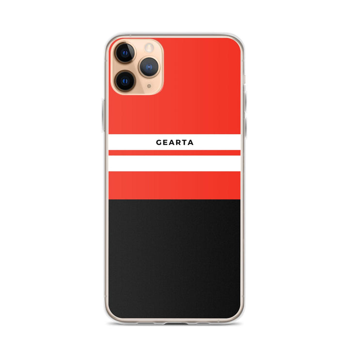 Red & Black Color Block iPhone Case - iPhone 11 Pro Max - GEARTA