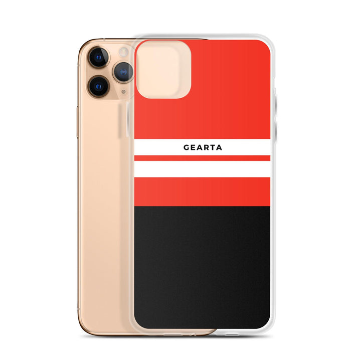 Red & Black Color Block iPhone Case - GEARTA