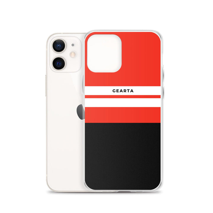 Red & Black Color Block iPhone Case - GEARTA