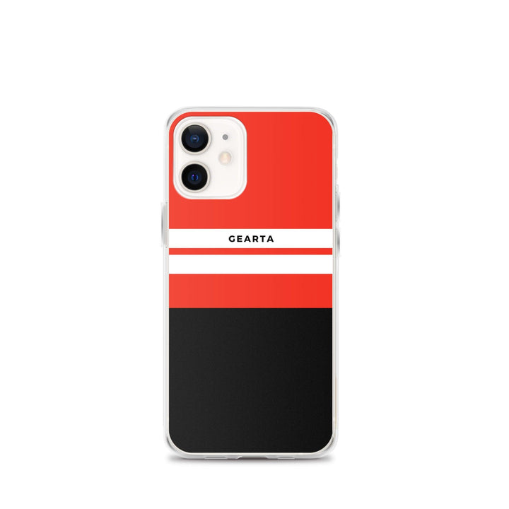 Red & Black Color Block iPhone Case - iPhone 12 mini - GEARTA