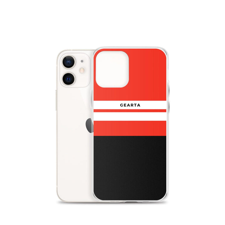 Red & Black Color Block iPhone Case - GEARTA