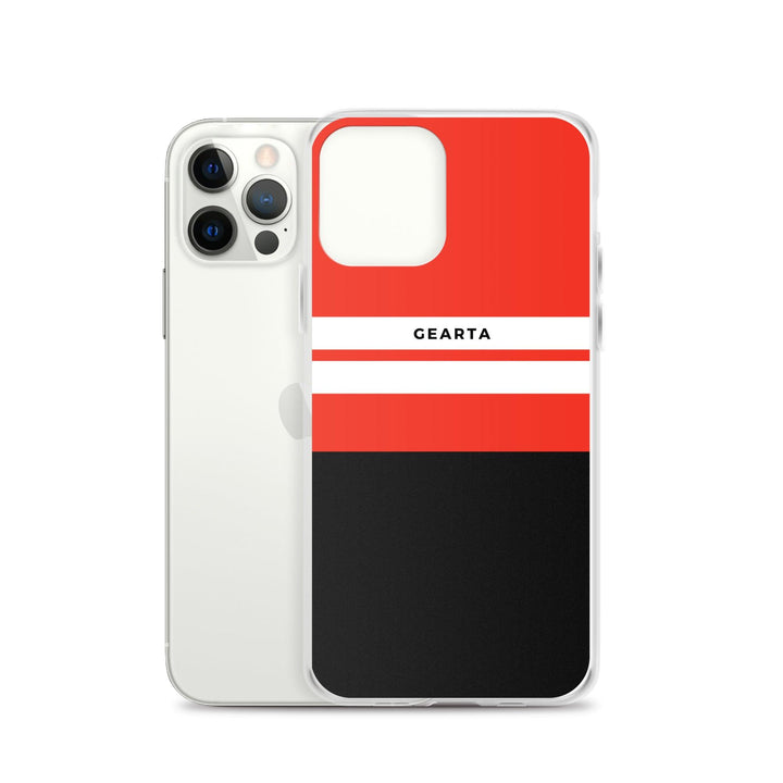 Red & Black Color Block iPhone Case - GEARTA