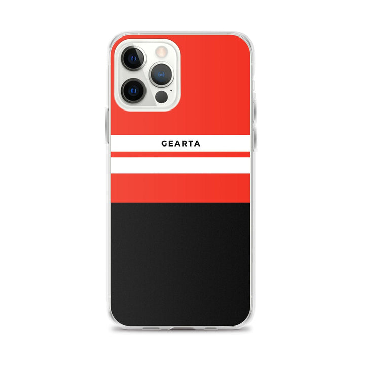 Red & Black Color Block iPhone Case - iPhone 12 Pro Max - GEARTA