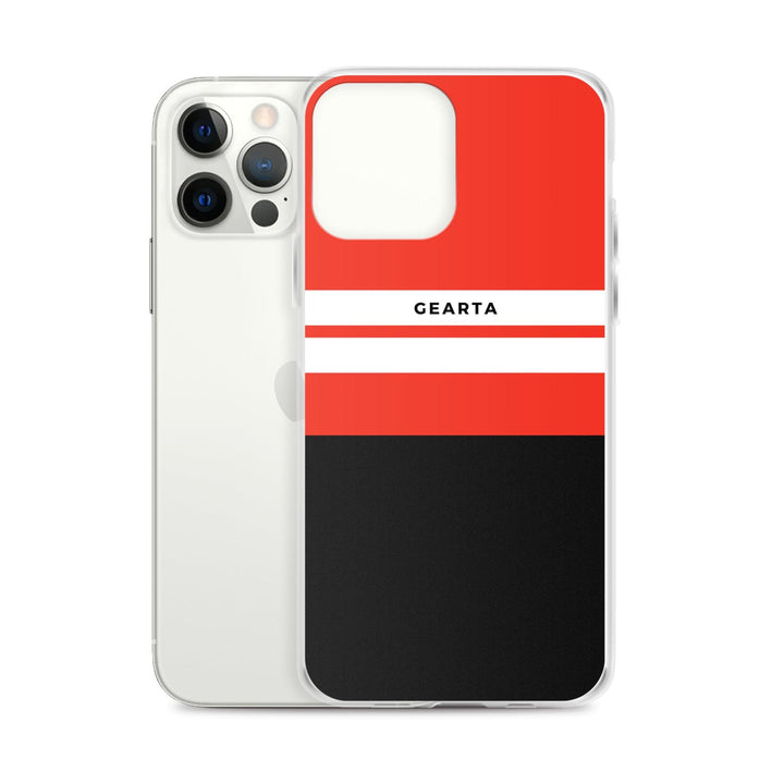 Red & Black Color Block iPhone Case - GEARTA