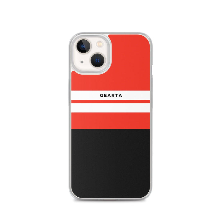 Red & Black Color Block iPhone Case - iPhone 13 - GEARTA