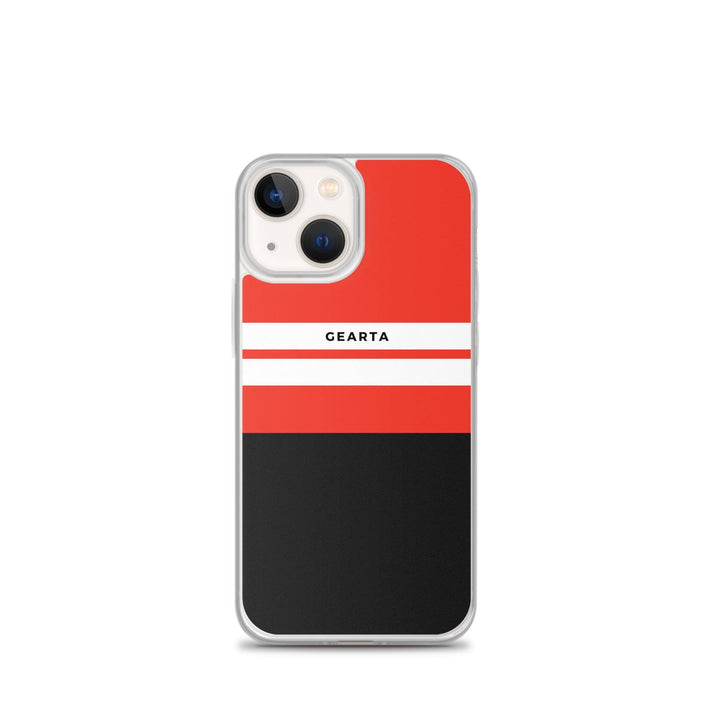 Red & Black Color Block iPhone Case - iPhone 13 mini - GEARTA