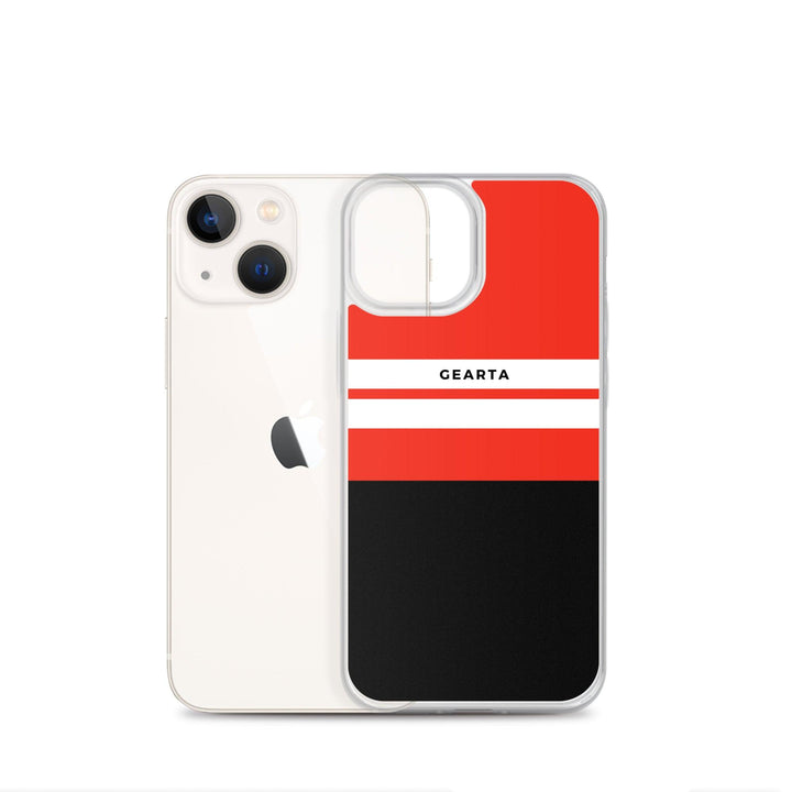 Red & Black Color Block iPhone Case - GEARTA