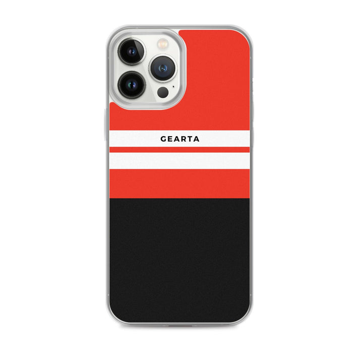 Red & Black Color Block iPhone Case - iPhone 13 Pro Max - GEARTA