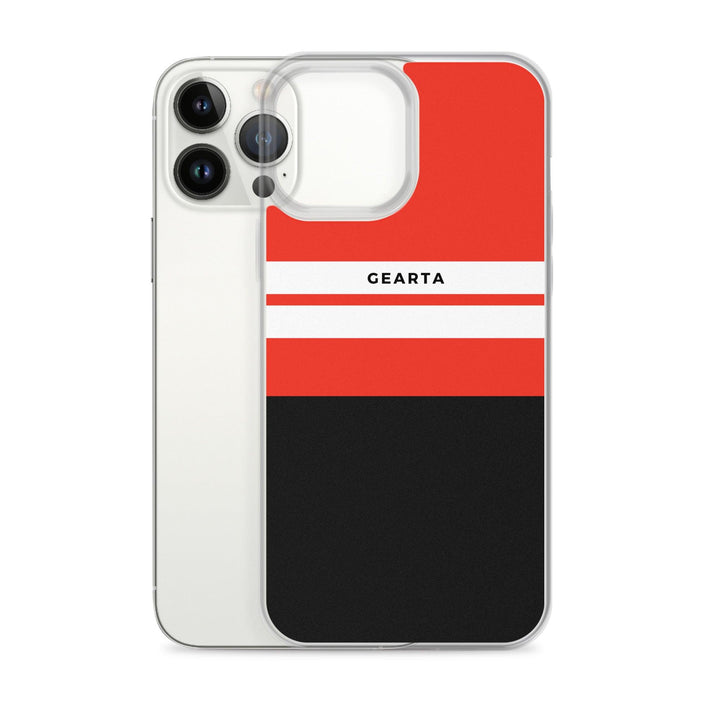 Red & Black Color Block iPhone Case - GEARTA