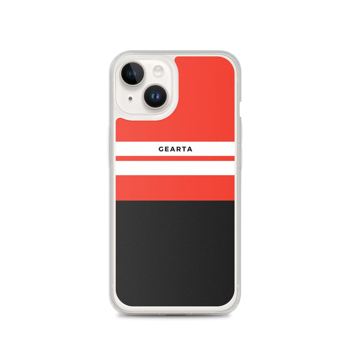 Red & Black Color Block iPhone Case - iPhone 14 - GEARTA