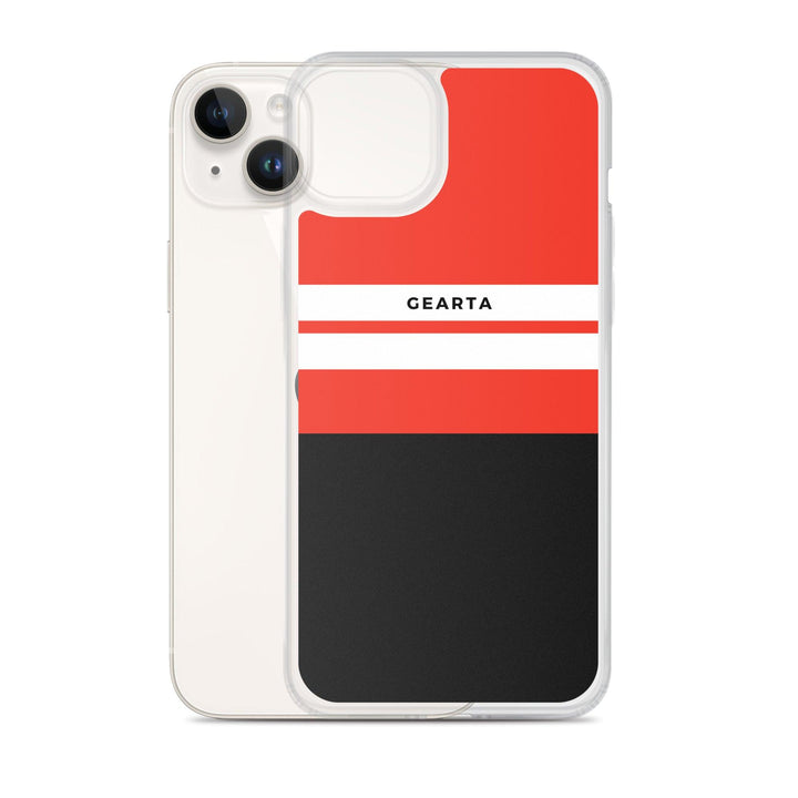 Red & Black Color Block iPhone Case - GEARTA