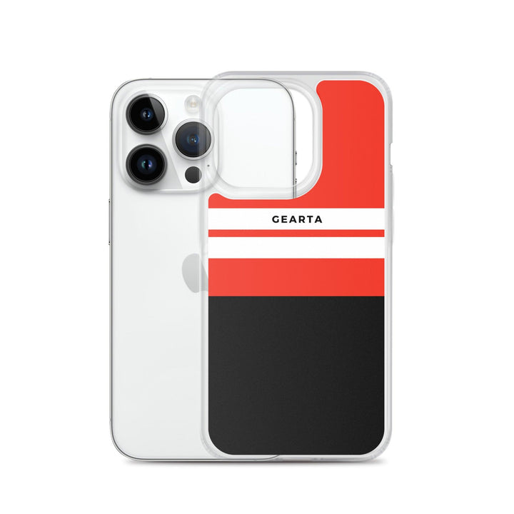 Red & Black Color Block iPhone Case - GEARTA