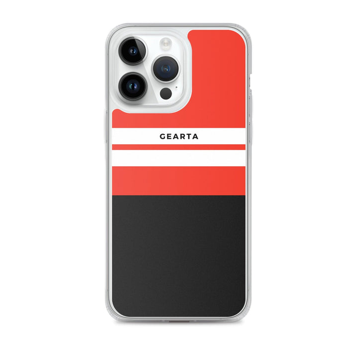 Red & Black Color Block iPhone Case - iPhone 14 Pro Max - GEARTA