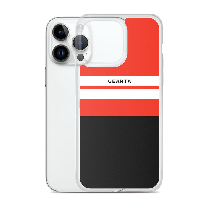 Red & Black Color Block iPhone Case - GEARTA