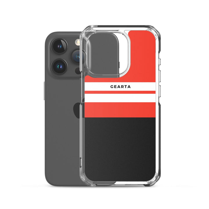 Red & Black Color Block iPhone Case - GEARTA