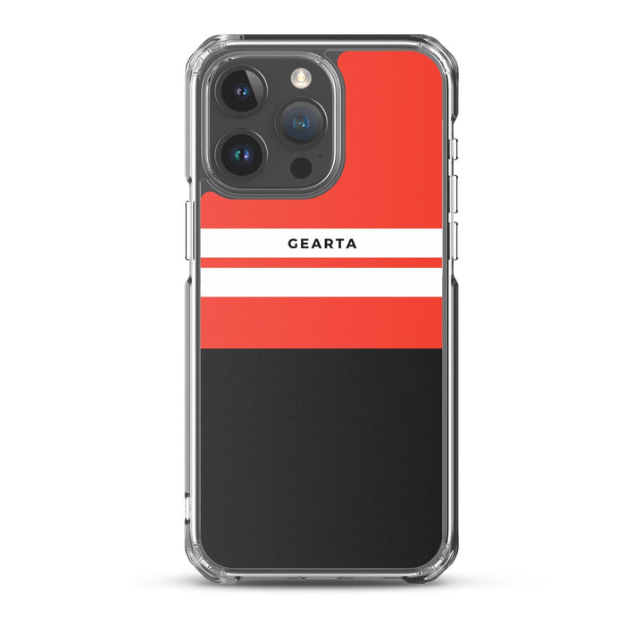 Red & Black Color Block iPhone Case - iPhone 15 Pro Max - GEARTA