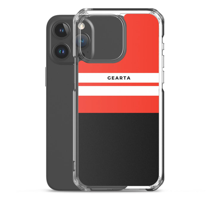 Red & Black Color Block iPhone Case - GEARTA