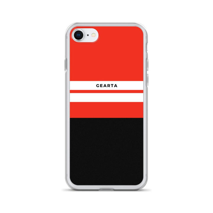 Red & Black Color Block iPhone Case - iPhone 7/8 - GEARTA