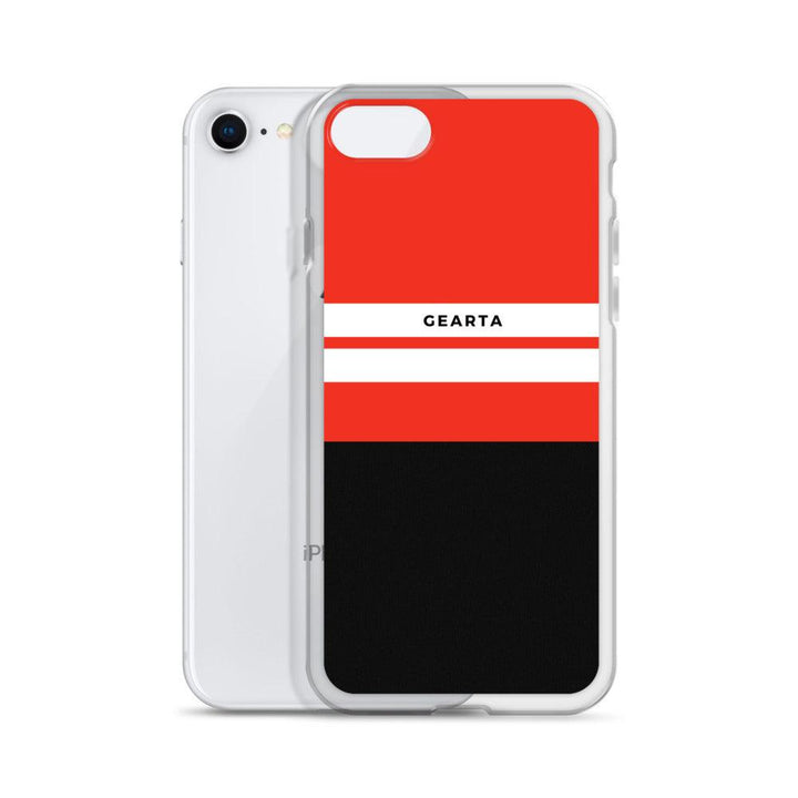 Red & Black Color Block iPhone Case - GEARTA