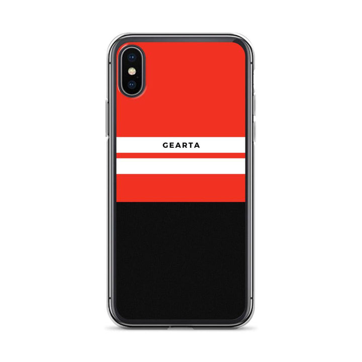 Red & Black Color Block iPhone Case - iPhone X/XS - GEARTA