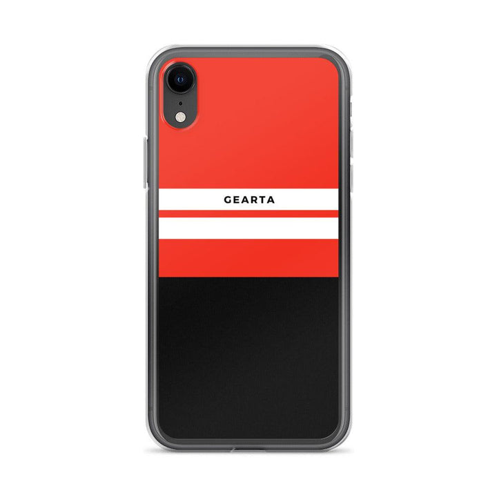 Red & Black Color Block iPhone Case - iPhone XR - GEARTA