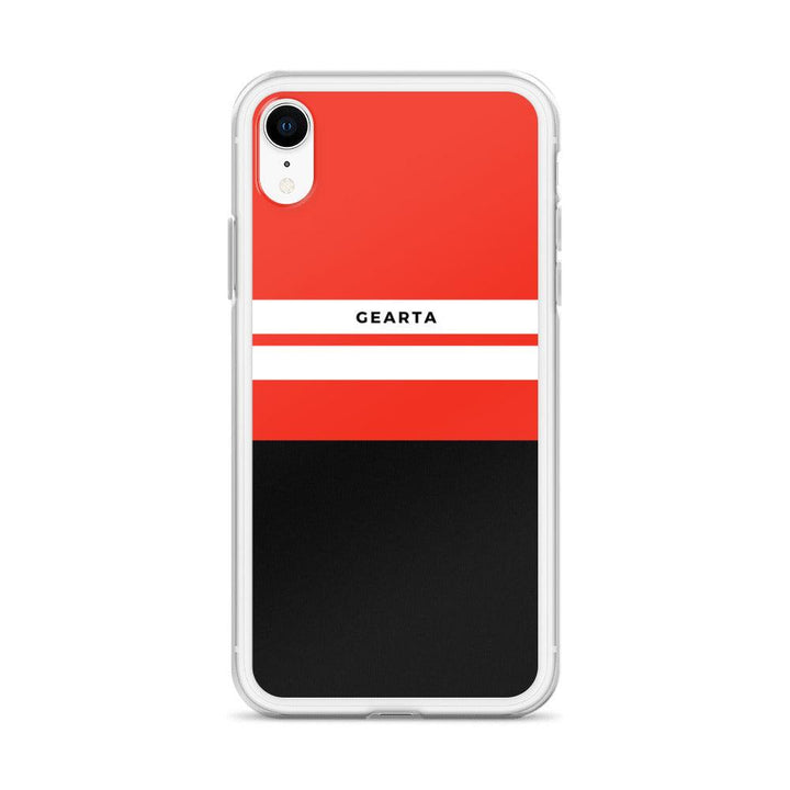 Red & Black Color Block iPhone Case - GEARTA