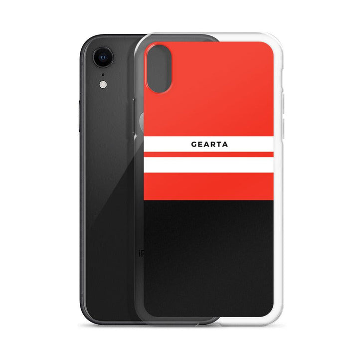 Red & Black Color Block iPhone Case - GEARTA