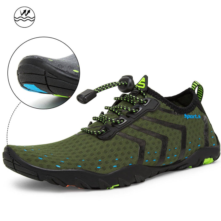 Swimming Beach Running Water Shoes For Women and Mens - Green / 35 - GEARTA