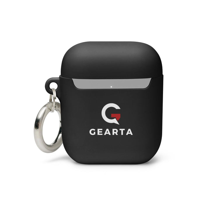 Minimalist Black Rubber AirPods Case - GEARTA